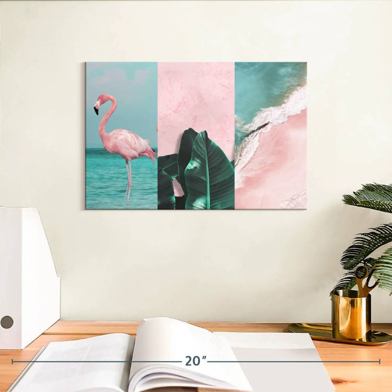 «Pink Paradise», reproduction sur toile tendue, H 8 po x l 12 po x P 1 po
