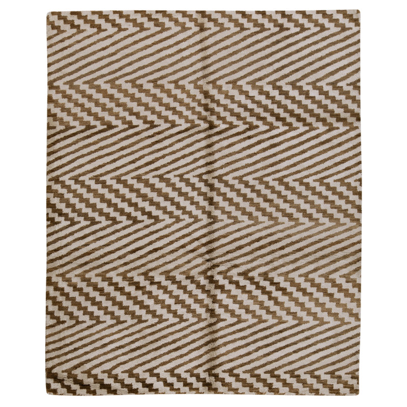 Tapis rectangulaire noué à la main