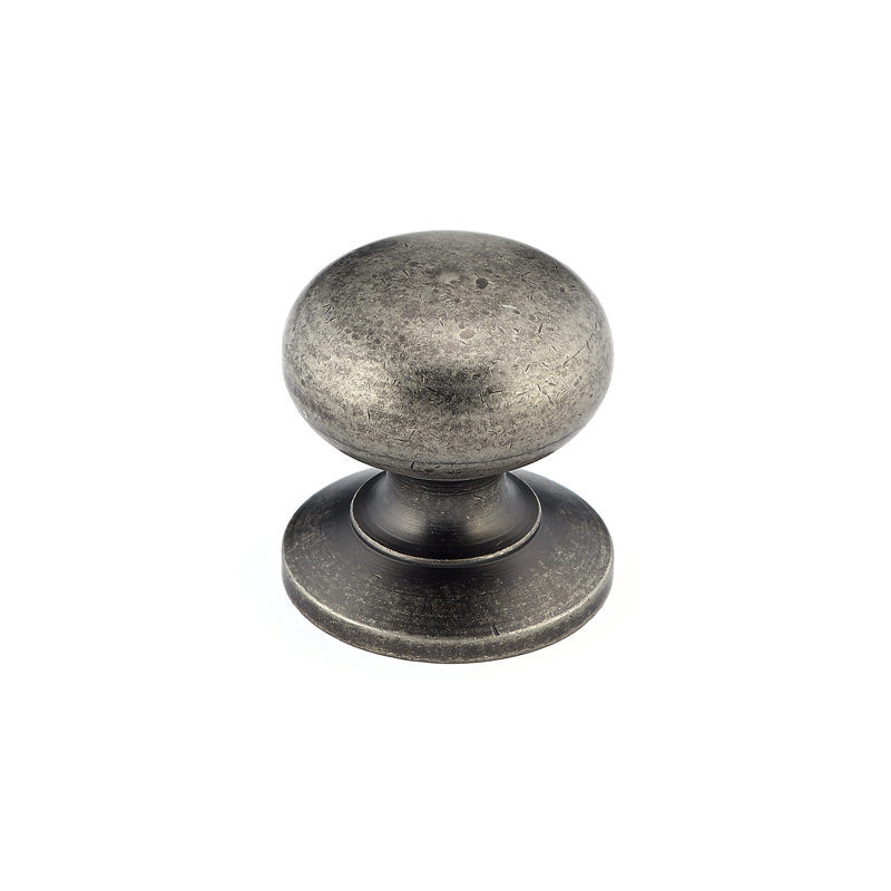 Expression 1 1/4" Diameter Mushroom Knob, Pewter