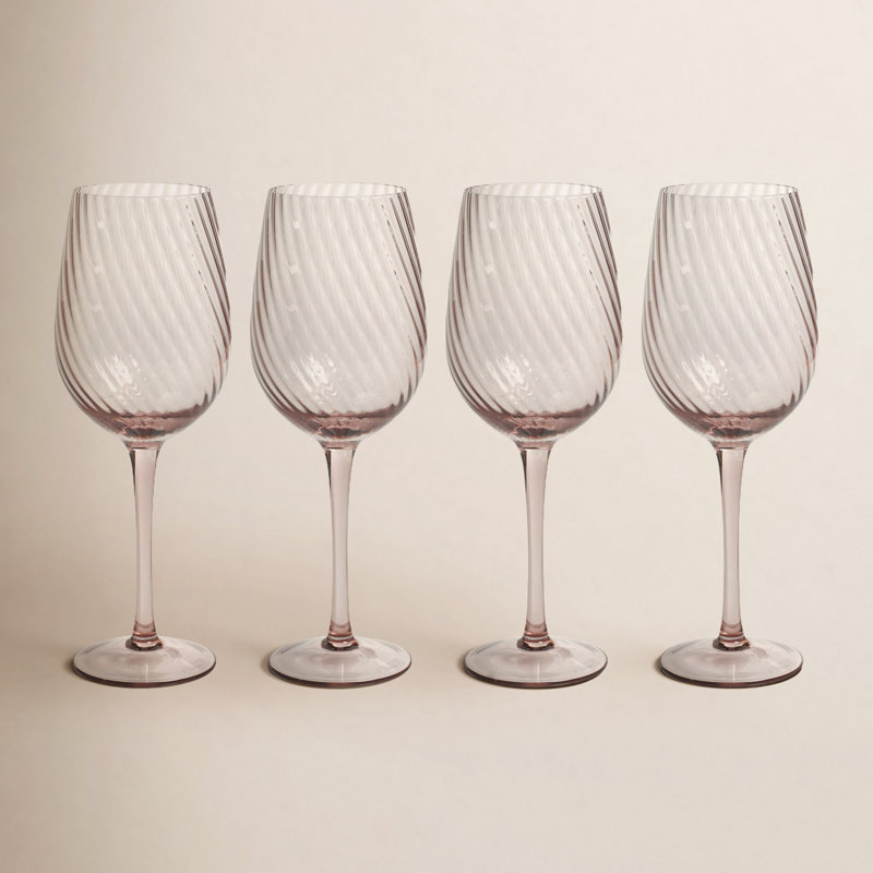 Ensemble de 4 verres à vin Bonnie, Lilas