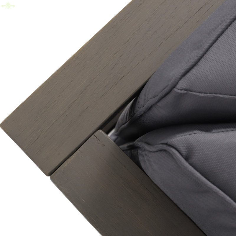 BANC D'ANGLE EN X, Gris foncé