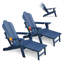 Rangement d'autres meubles de patio en bleu, 22 x 55,5 x 40,5 po, avec conception réglable, poids de 20 kg