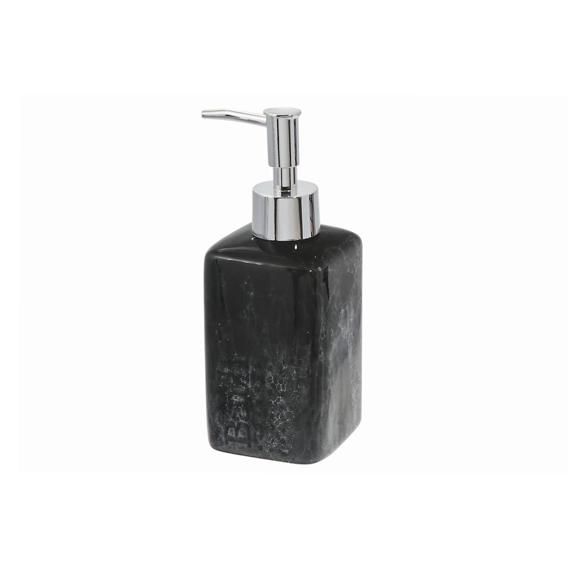 Distributeur de lotion en céramique (granit noir) - ensemble de 2