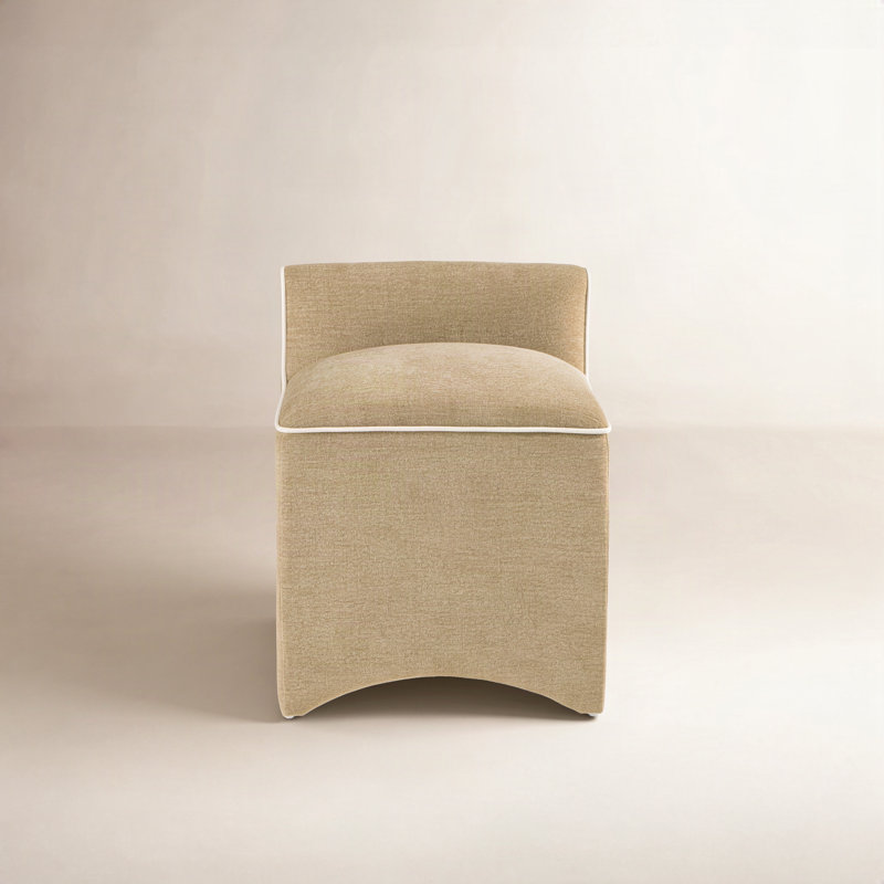 Allonia Upholstered Accent Stool, Laughlin Natural