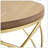 Golden Side Table [MDF TOP+ METAL FRAME]