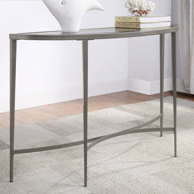 Savanna 45'' Glass Top Console Table