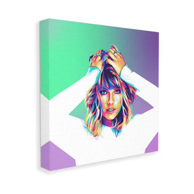 Pop Musician Woman Canvas Wall Art Design By Birch&Ink