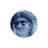 Blue Themed Abstract Eye Patterned Creative Modern Decorative Carpet-2094425195