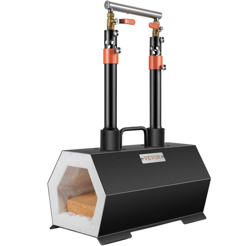 Propane Forge portable, double brûleur et couteaux, forgeron de grande capacité, forgeron, mini forgeron, outils et équipement de forge au gaz, ensemble complet