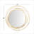 Lorice Gold Metal Wall Mirror with Overlapping Ring Frame 40" x 1" x 38"