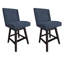 Tabouret de comptoir pivotant rembourré Kamiyla-1711578614