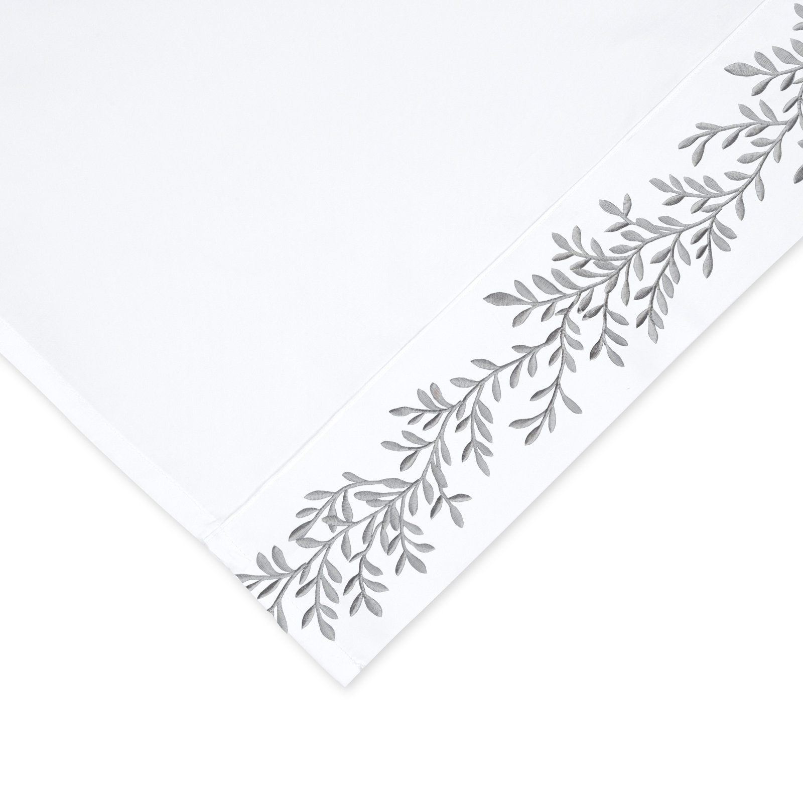 Canberra Pima Cotton Sheet Set, Queen Sheet Set with 2 Pillowcases, Gray