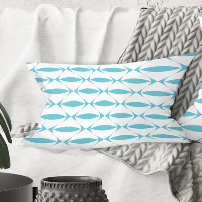 Abstract Retro Geometrical Design III - Mid-Century ModernPrinted Throw Pillow