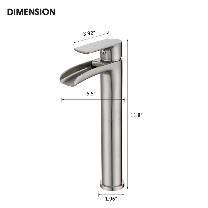 Single-Hole Single-handle Bathroom Faucet, Brushed Nickel