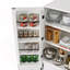 Armoire de cuisine avec tablettes, armoire de rangement décorative avec 3 tablettes réglables, un tiroir caché-590399050