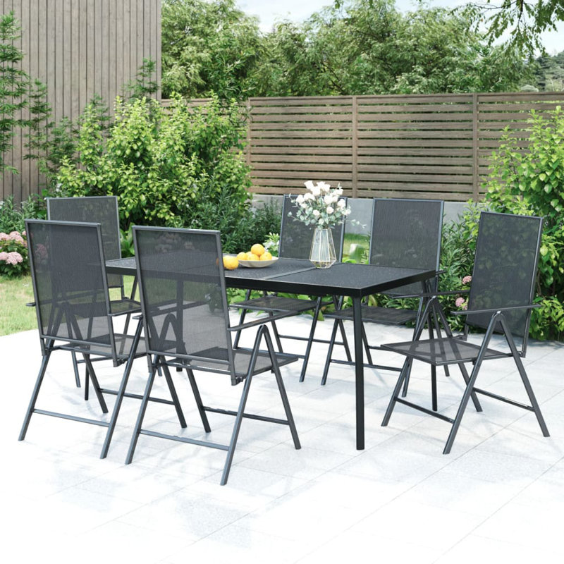 Ensemble repas extérieur pour 6 personnes Luvina, L 65 po x l 31,5 po x H 28,3 po