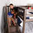 Aileana Twin Over Twin Solid Wood Low Bunk Bed with Stairs-34356355