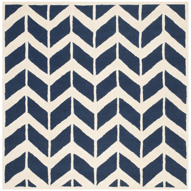 Esperance Tufted Wool Performance Geometric Rug, Square 6'