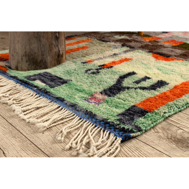 Livina Rectangle 110 cm x 150 cm Moroccan Wool Hand Loomed Berber