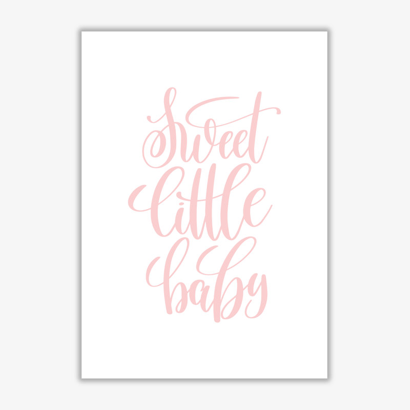 Sweet Little Baby - Print, 42 cm H x 30 cm W x 1 cm D, No Frame