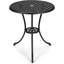 Round Metal Outdoor Balcony Table , 58cm cm W 58cm cm D