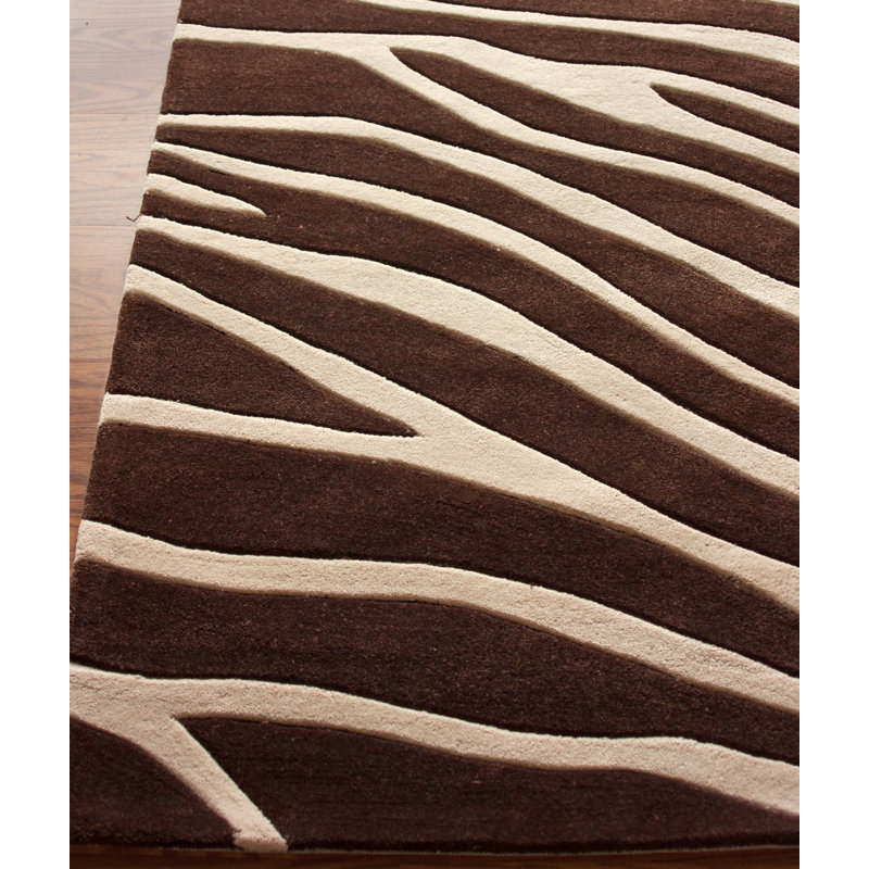 Tapis brun Terry Safari, Rectangle 7 pi 7,2 po x 9 pi 6 po