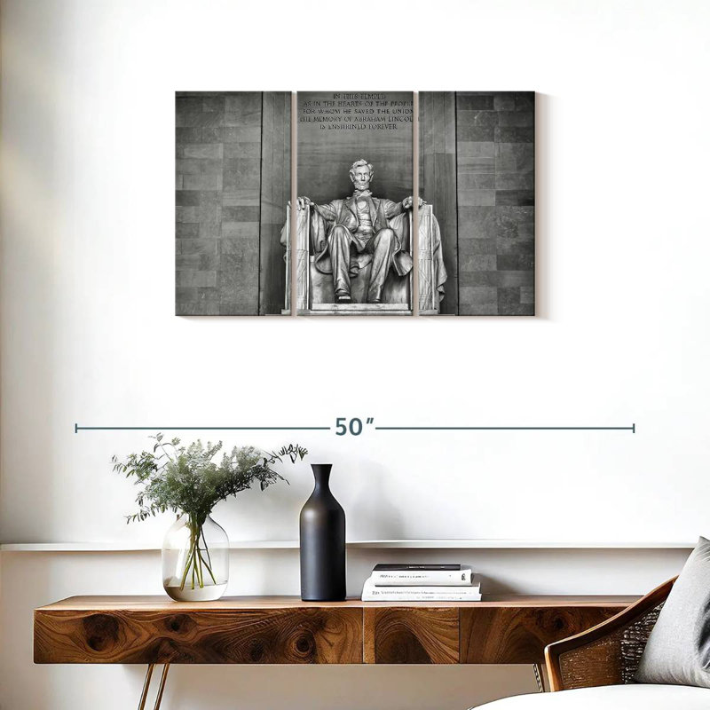 Lilie Lincoln Memorial Sculpture, 20" H x 33" W