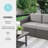 Martha Stewart Bedford Outdoor Modular Rattan Wicker Loveseat With All-Weather Cushions-109713894-109713891
