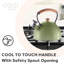 Bouilloire sifflante en acier inoxydable, poignée en bois Oggi Brew (1,9 litre, 64 oz)-86831564