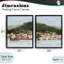 Ensemble de cadre flottant 2 pièces Mountain Town by Sea, design par Grace Popp-2031748551-2031748569