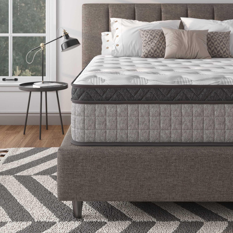 Matelas en mousse viscoélastique hybride et rafraîchissante Diamond Innerspring, soulagement de la pression et isolement de mouvement, certifié CertiPUR-US et Oeko TEX