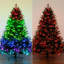 Pre-Lit Artificial Edmonton Fir Light Show Memory Shape Christmas Tree-1134195266