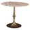 Bordeaux 36" Bistro Table in Retro Impulse Marble and Antique Gold Base