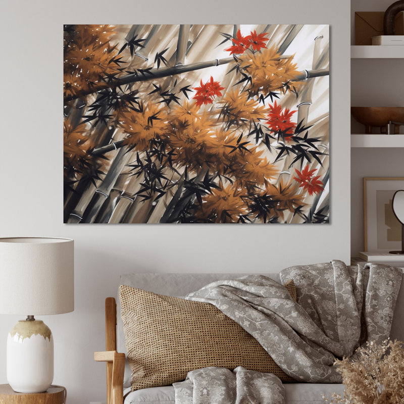 «Dense Bamboo Forest II», reproduction d'art sur toile, H 12 po x l 20 po x P 1 po, Toile tendue