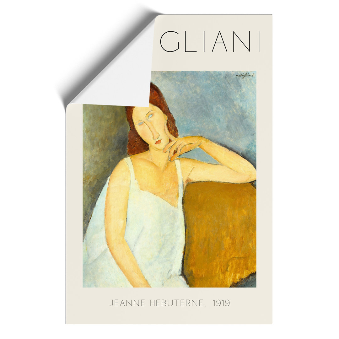 Jeanne Hebuterne Vol.1 by Amedeo Modigliani - Unframed Painting