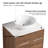 Aurrie 48'' Single Ceramic Sink Freestanding Bathroom Vanity, Modern Cabinet Set Combo with 4 Doors