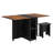 Lunna 55.10'' L x 31.69'' W Foldable Dining Table Set Dining Set with Stools-1442158226-1433861366