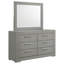 Commode 6 tiroirs avec miroir Leigh-756570155