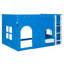 Lit mezzanine double pour enfant avec lumière DEL chaude, bleu Klein-137480851