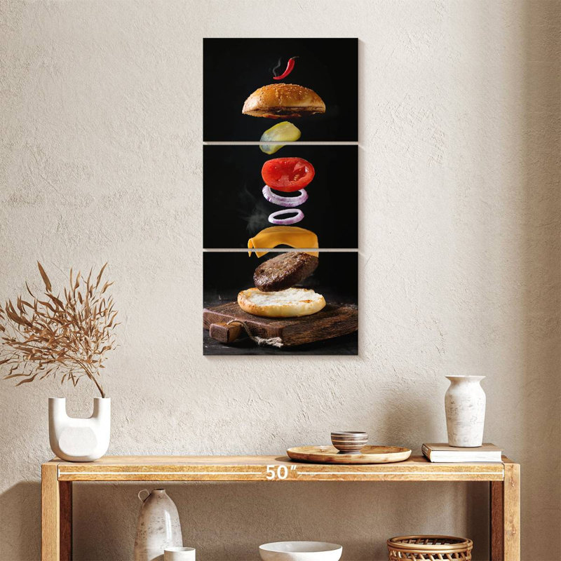 Burger, 38" H x 18" W