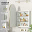 Raygen W H Wall Mounted Required Frameless Medicine Cabinet Mirror 3 Fixed-970833162-970833160