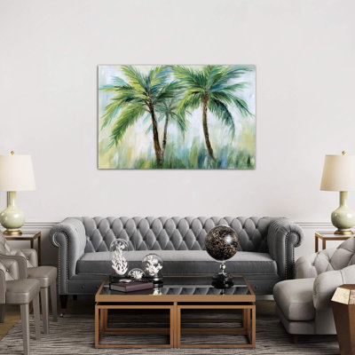Palm Sensation by Nan - Wrapped Canvas Painting