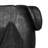 13.8x11.8x7.9" Black Teak Wood Bowl with Raised Uneven Edges-815244301
