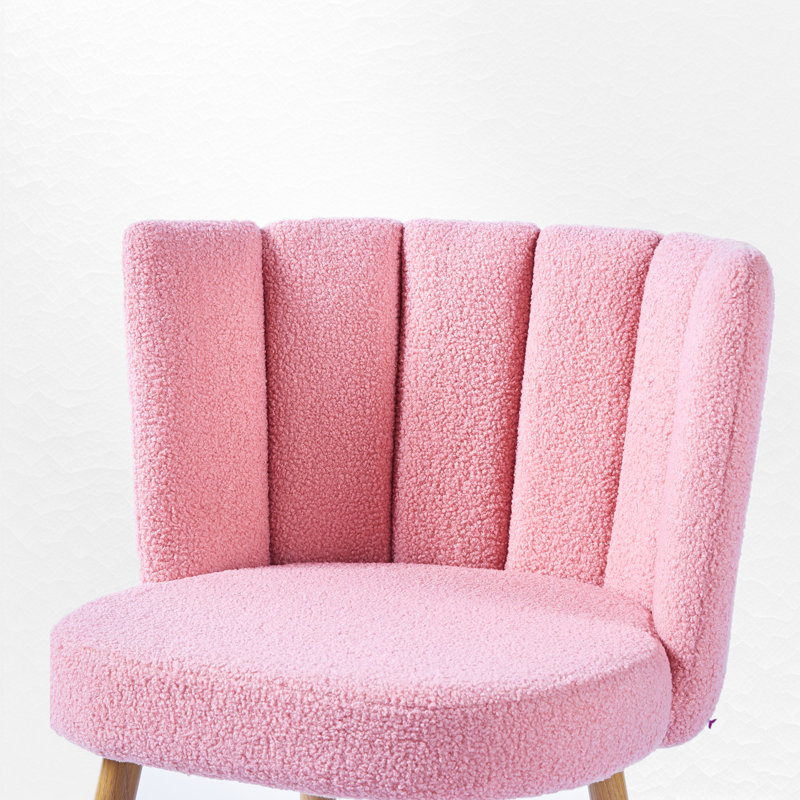 Kurin Upholstered Dining Side Chair (Set of 2), Pink