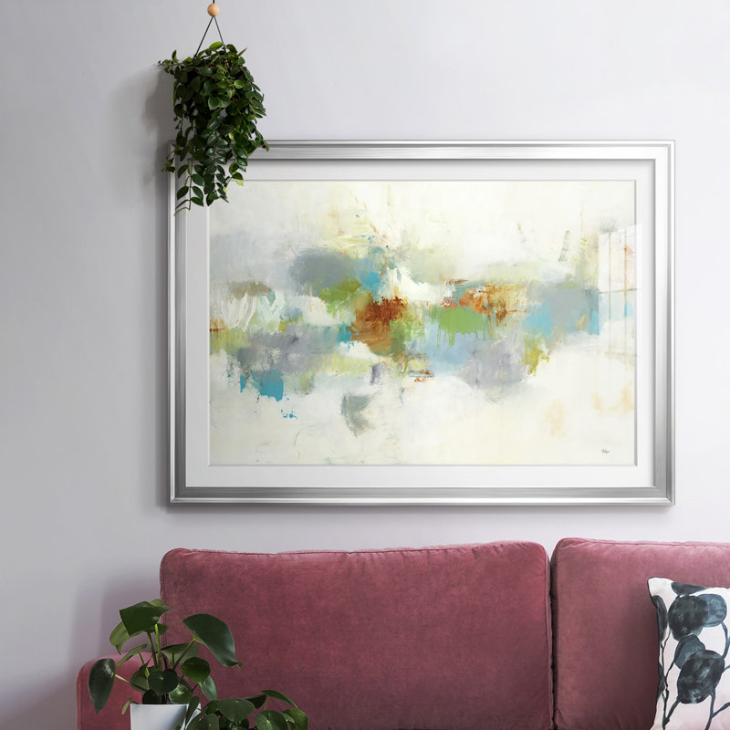 «Fortune Found», impression encadrée avec verre biseauté mat et verre, Argent, H 15 po x l 21 po x P 1,5 po