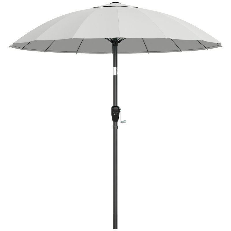 203cm Market Parasol, Grey