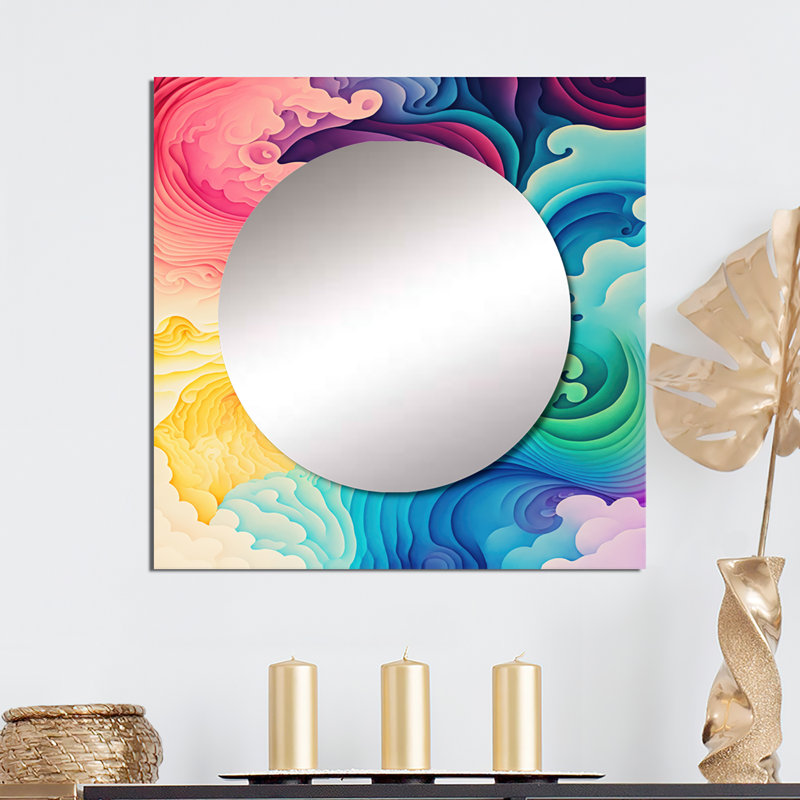 Miroir mural de salon Esliabeth, 36 po x 36 po