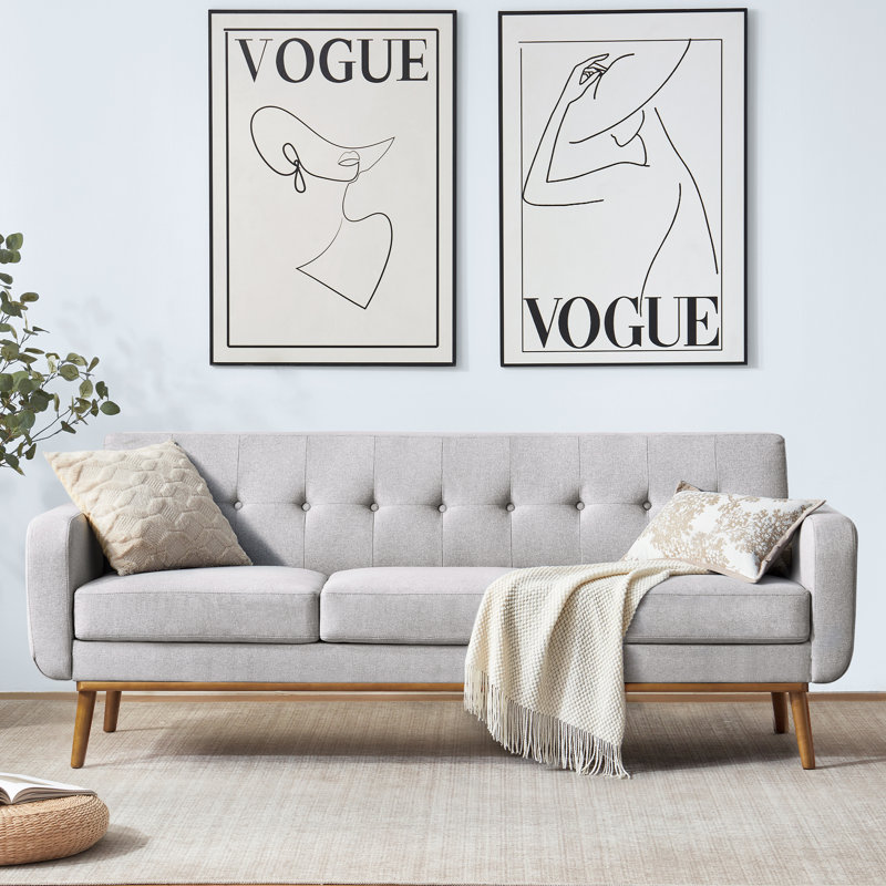 Analeah 79.9" W  Track Arm Sofa, Gray