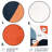 Blue And Orange Minimal Boho Pattern 2 - Minimalism Metal Wall Art-1333051859