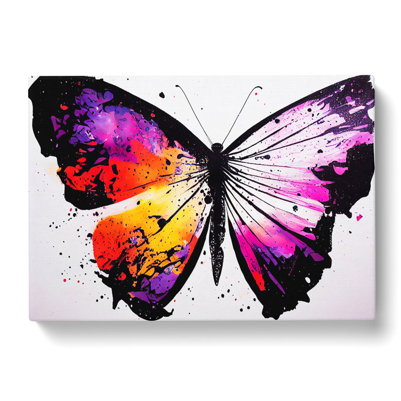 Butterfly Splash Vol.1 - Wrapped Canvas, 40cm H x 60cm W x 3cm D